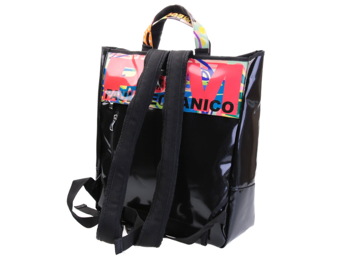 BORSA 2 IN 1 - VENTIQUATTRORE E ZAINO FANTASIA POP. MODELLO HYBRID IN TELONE CAMION.