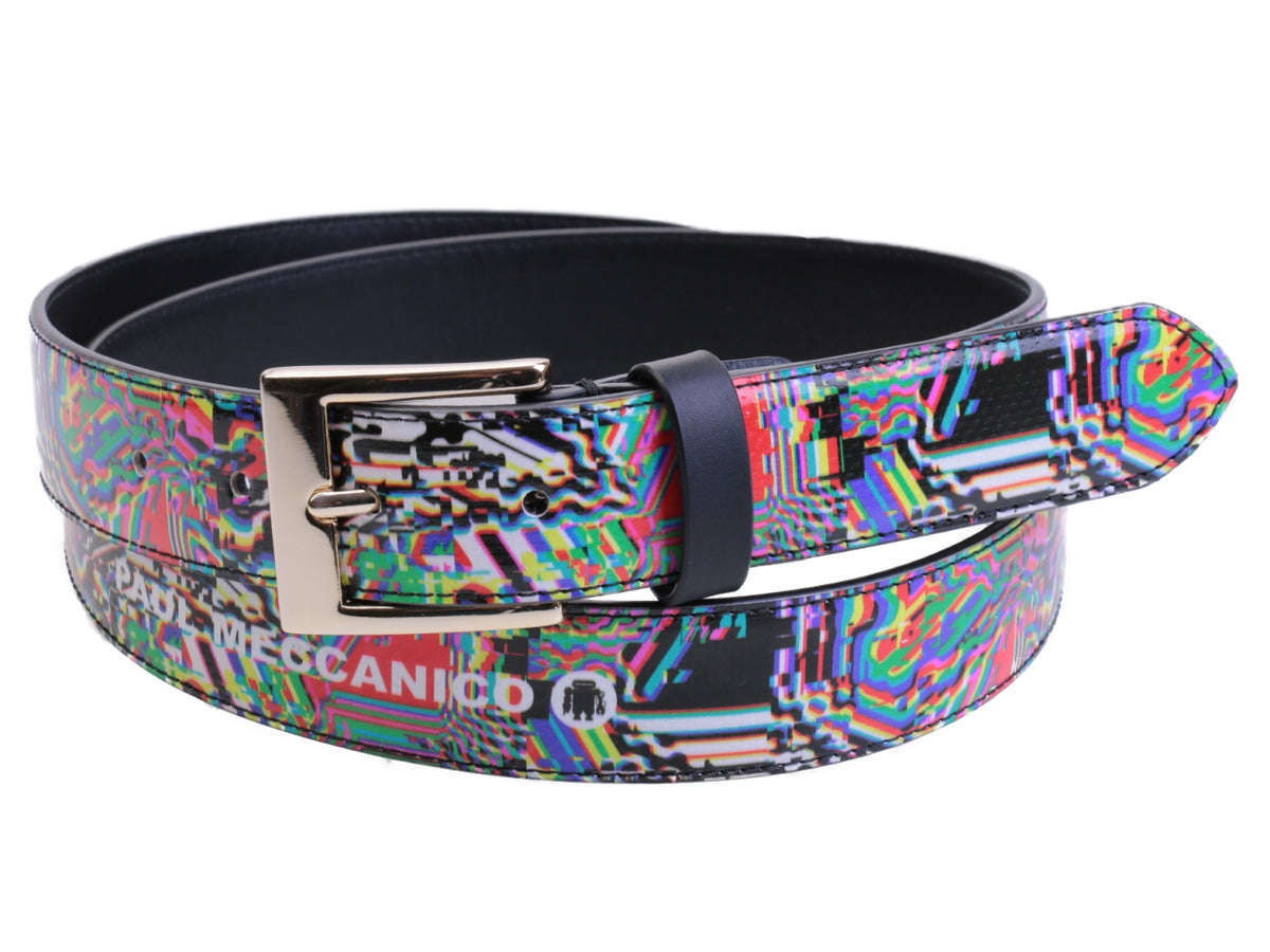 CINTURA DONNA MULTICOLORE &quot;NO SIGNAL&quot;  IN TELONE CAMION.