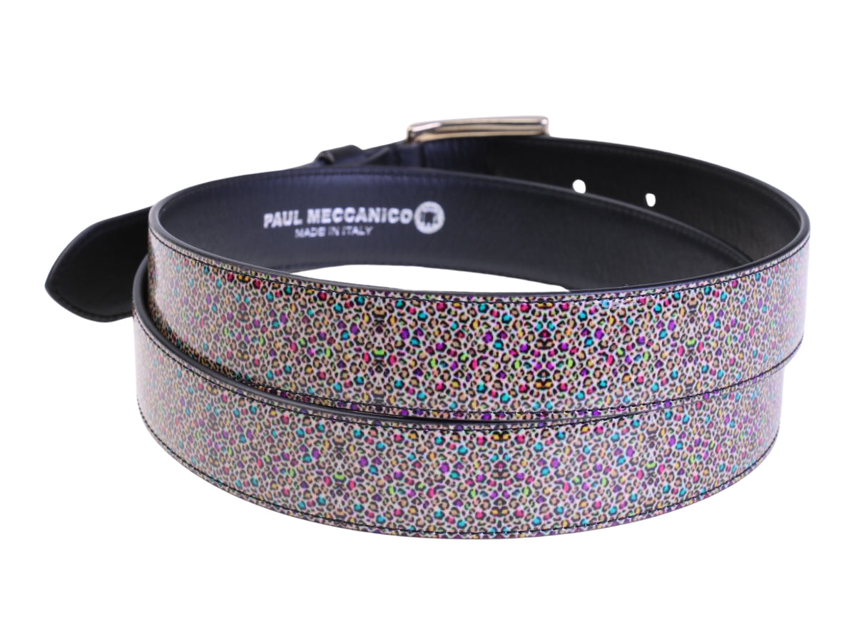 CINTURA DONNA MULTICOLORE FANTASIA ANIMALIER IN TELONE CAMION.