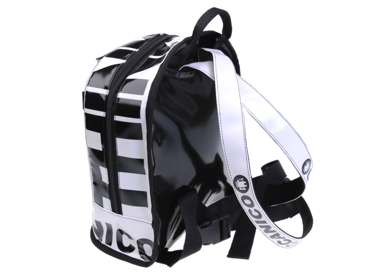 WHITE BACKPACK MODEL SUPERINO MADE OF LORRY TARPAULIN. - Limited Edition Paul Meccanico