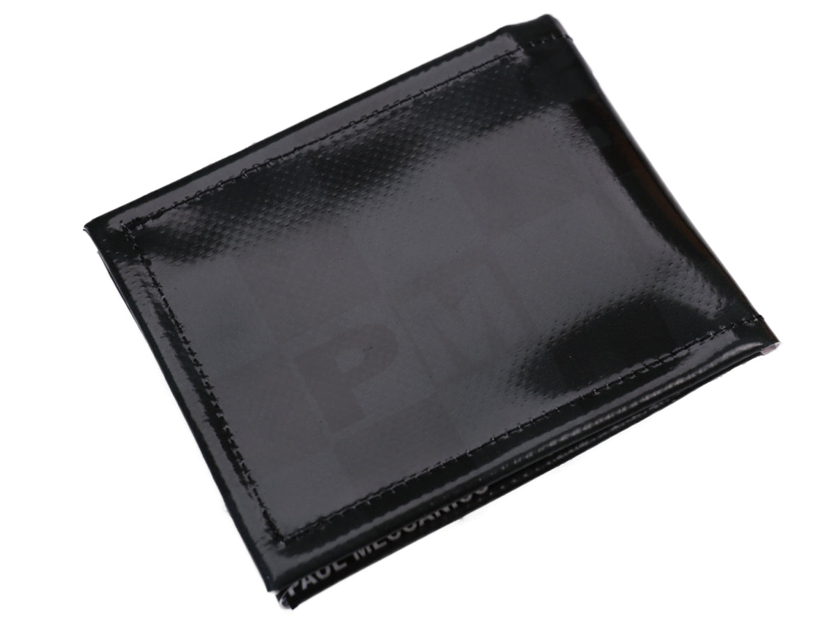 MEN&#39;S WALLET DARK GREEN WITH CHESS FANTASY. MODEL CRIK MADE OF LORRY TARPAULIN. - Limited Edition Paul Meccanico