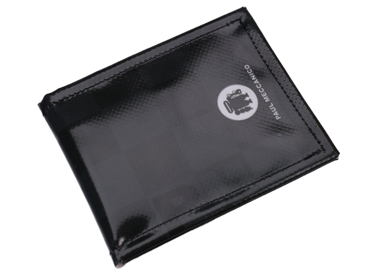 MEN&#39;S WALLET DARK GREEN WITH CHESS FANTASY. MODEL CRIK MADE OF LORRY TARPAULIN. - Limited Edition Paul Meccanico