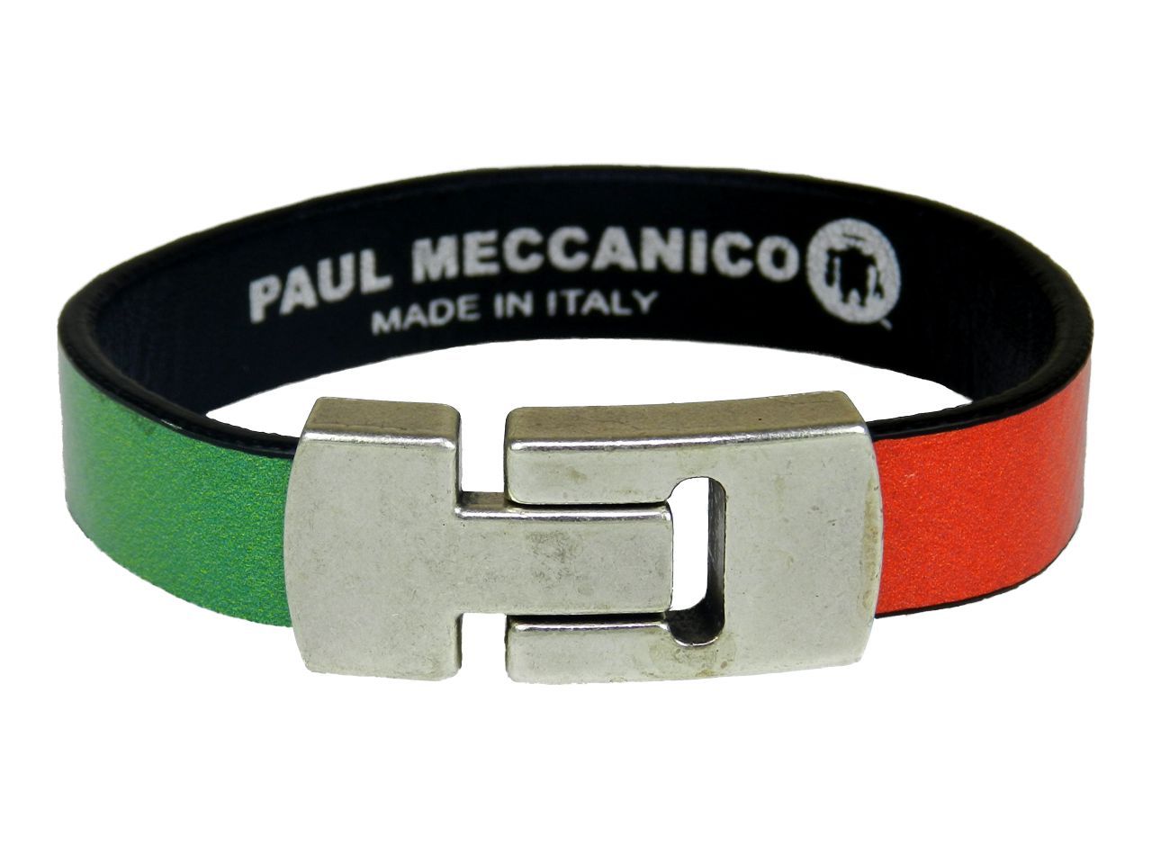MAN'S BRACELET I AM DOPING FREE BY PAUL MECCANICO WITH ITALIAN FLAG - Limited Edition Paul Meccanico