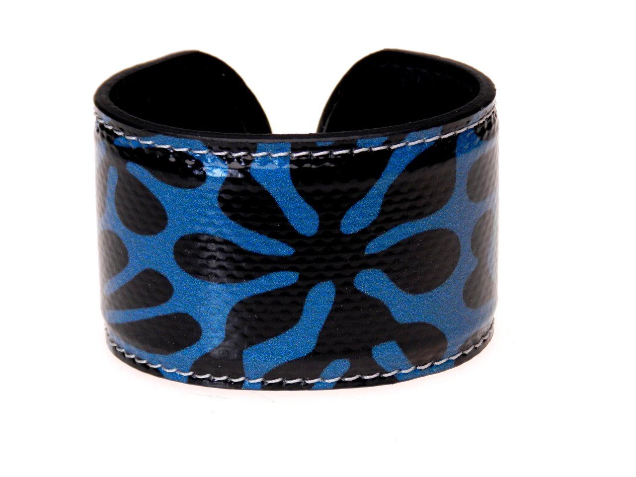 WOMAN BRACELET BLACK AND BLUE COLOURS AFRO FANTASY. - Limited Edition Paul Meccanico