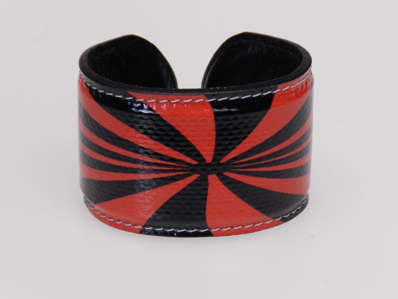 WOMAN BRACELET BLACK AND RED COLOURS. - Limited Edition Paul Meccanico