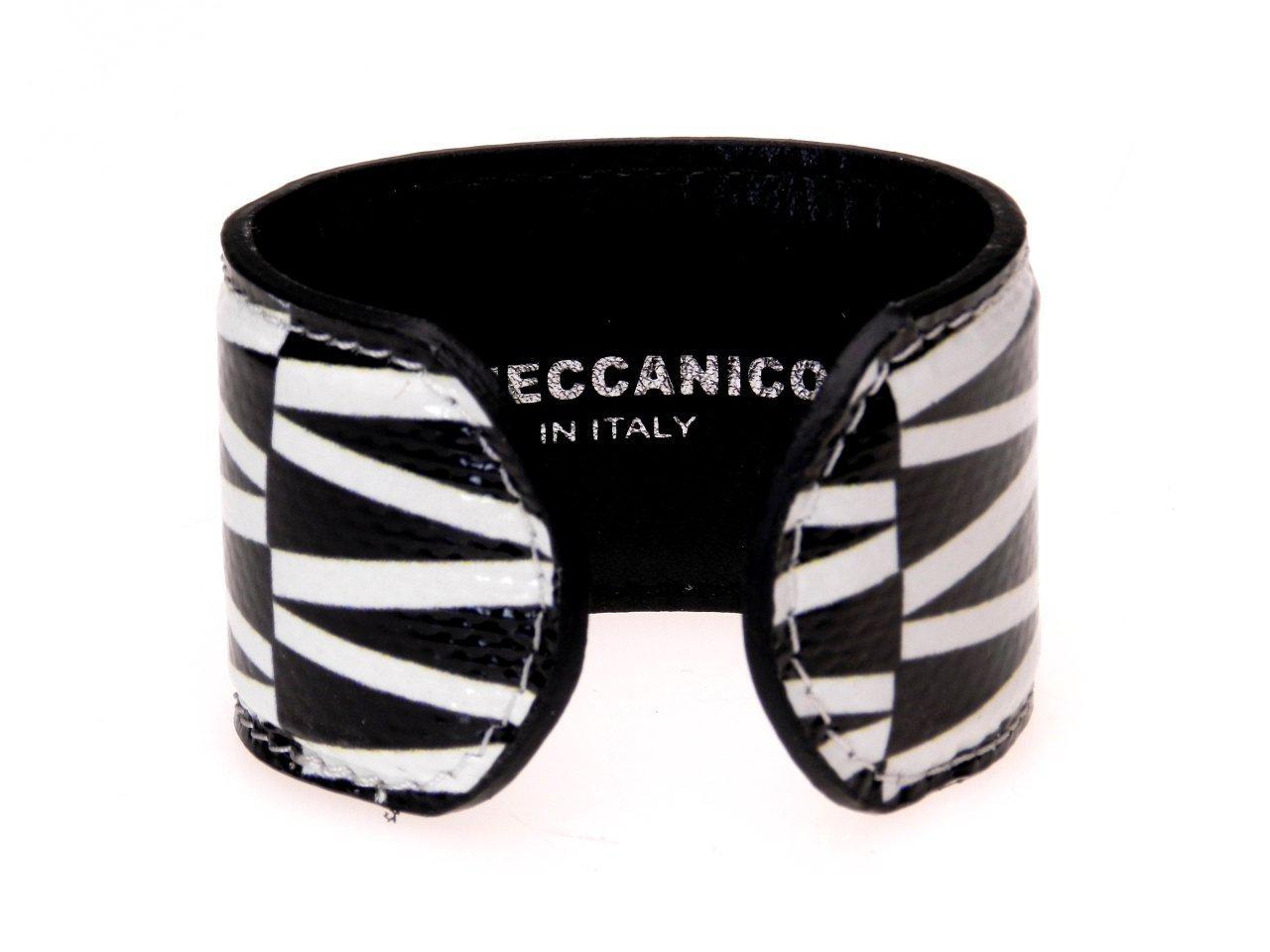 WOMAN BRACELET BLACK AND WHITE GEOMETRIC FANTASY. - Limited Edition Paul Meccanico