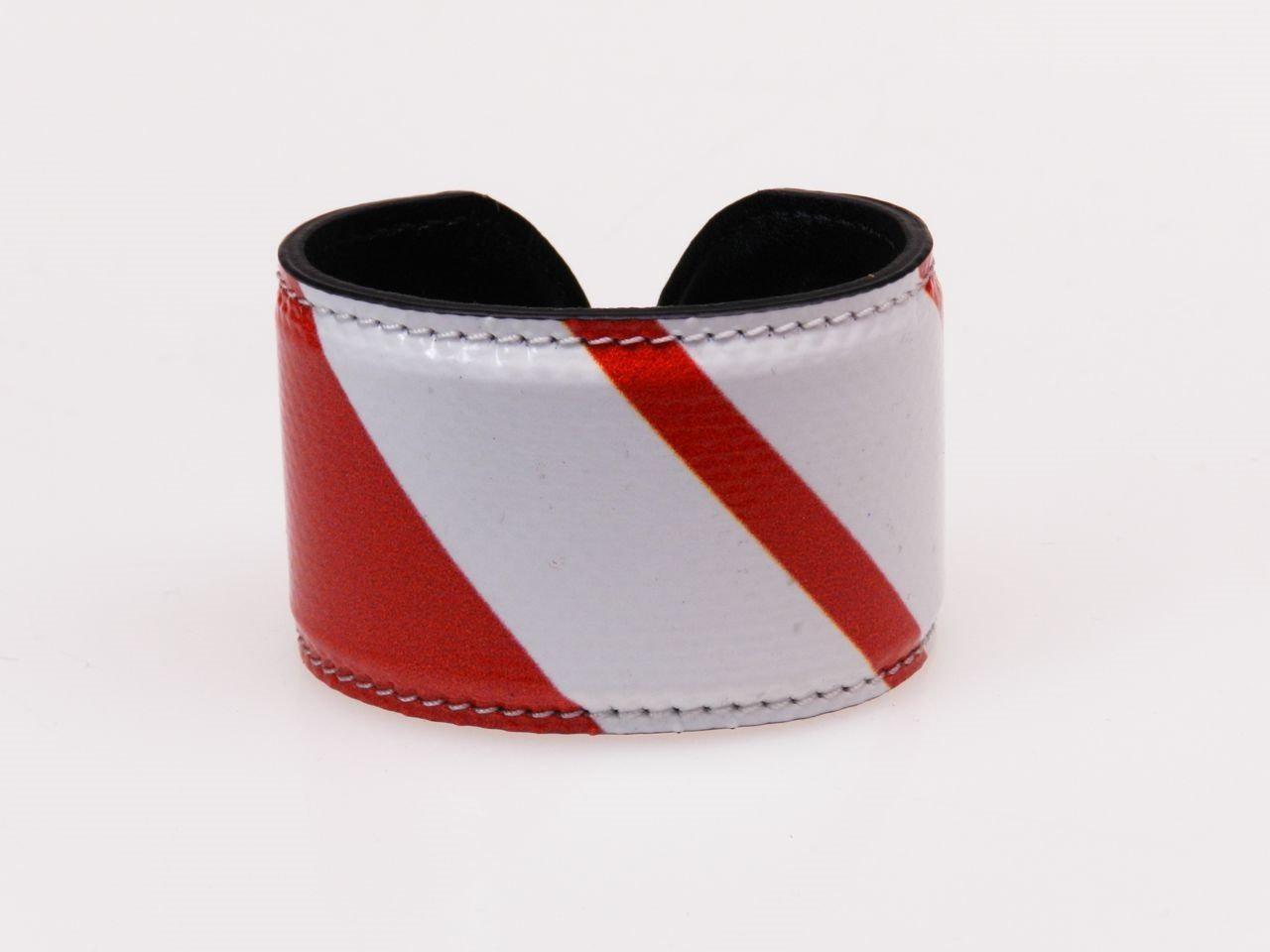 WOMAN BRACELET RED AND WHITE COLOURS. - Limited Edition Paul Meccanico