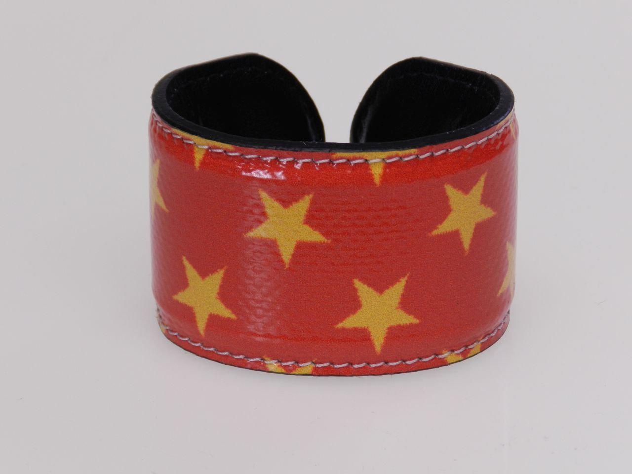 WOMAN BRACELET RED WITH STARS. - Limited Edition Paul Meccanico