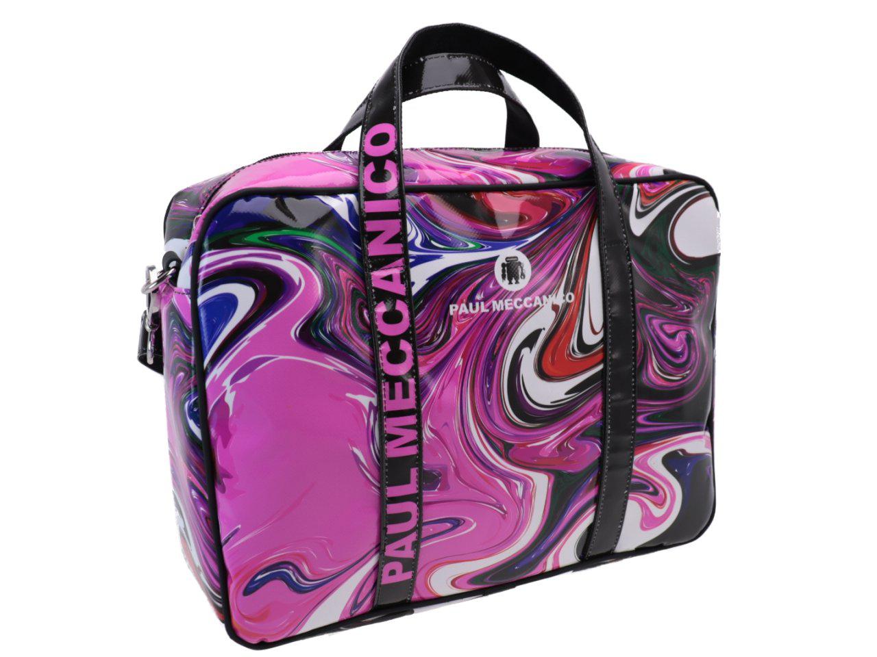 WOMAN BRIEFCASE DYE FANTASY. KART MODEL MADE OF LORRY TARPAULIN. - Limited Edition Paul Meccanico