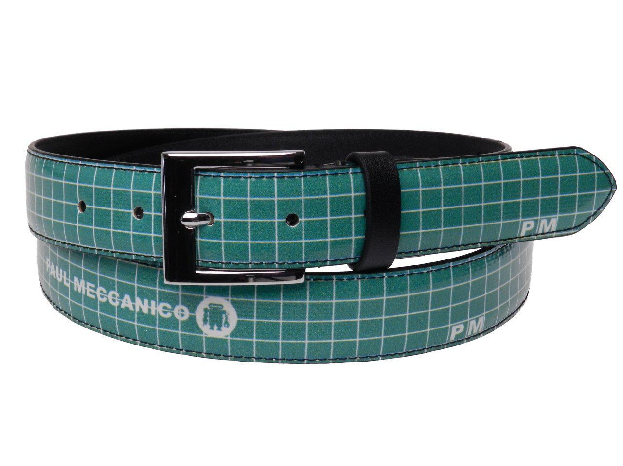 WOMAN'S GREEN BELT PAUL MECCANICO MADE OF LORRY TARPAULIN - Unique Pieces Paul Meccanico
