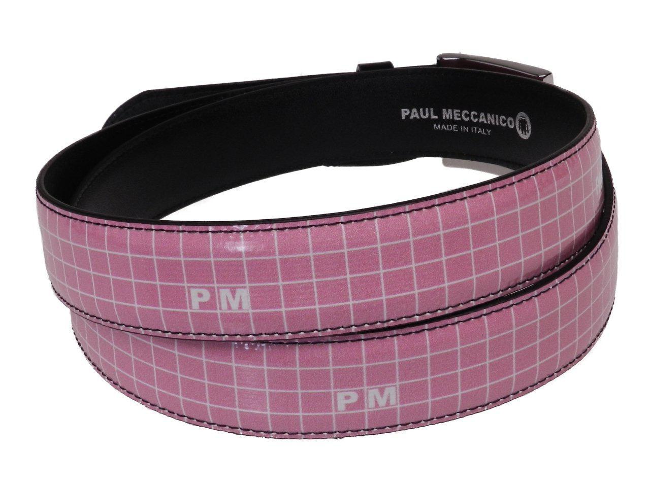 WOMAN'S PINK BELT PAUL MECCANICO MADE OF LORRY TARPAULIN - Unique Pieces Paul Meccanico