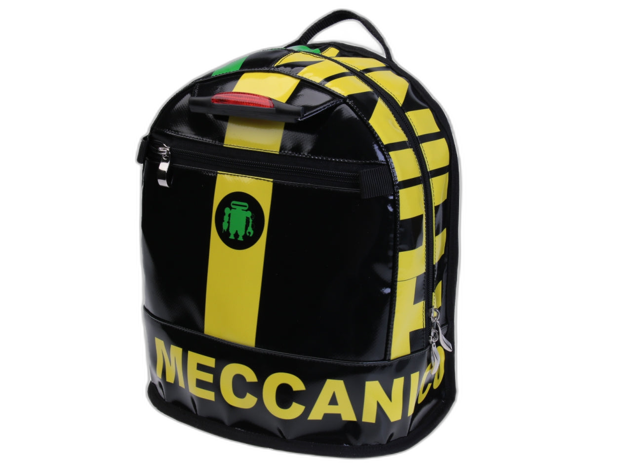 BLACK BACKPACK MODEL SUPERINO MADE OF LORRY TARPAULIN. - Limited Edition Paul Meccanico