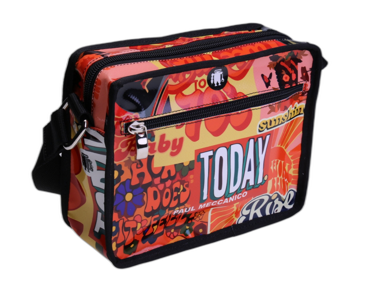 ..GENDERLESS SHOULDER BAG "1970S". MODEL FRIK MADE OF LORRY TARPAULIN.