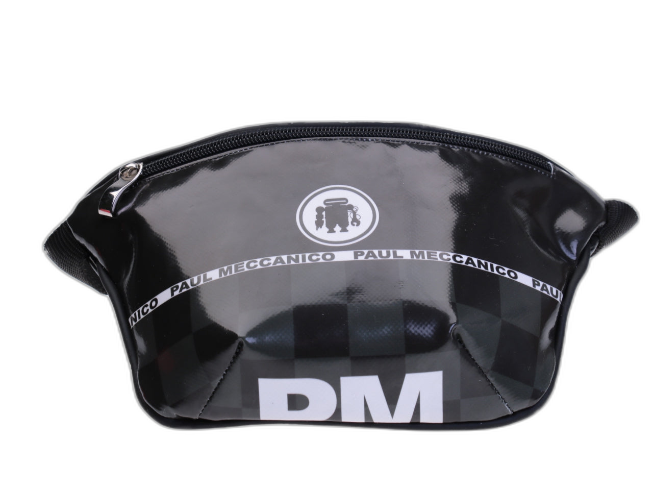 BORSA A TRACOLLA NERA. MODELLO FLEX REALIZZATO CON TELONE DA CAMION. - Edizione Limitata Paul Meccanico