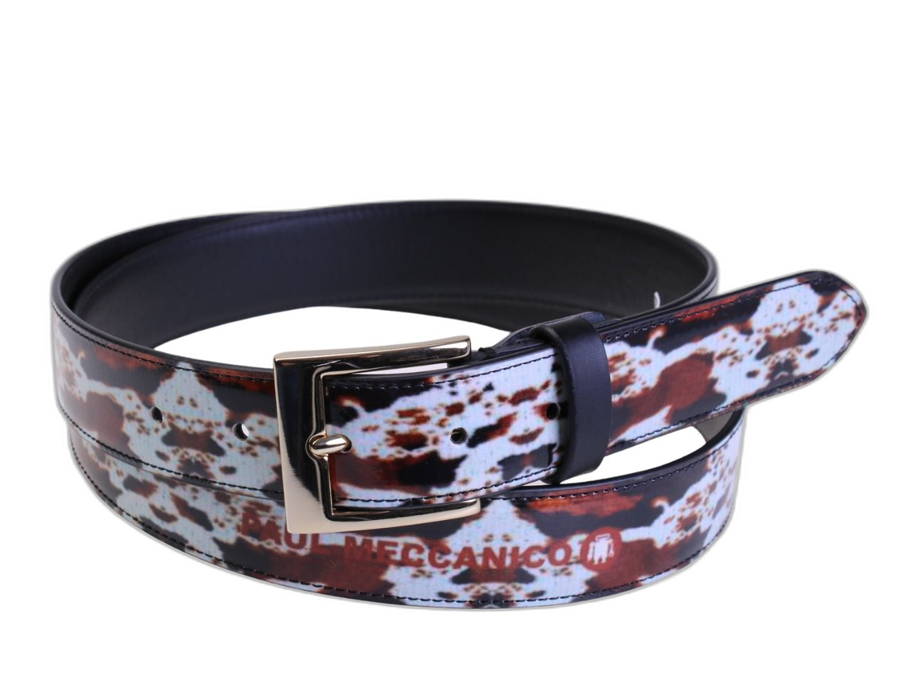 .CINTURA DA DONNA CON FANTASIA ANIMALIER REALIZZATA CON TELONI DI CAMION.